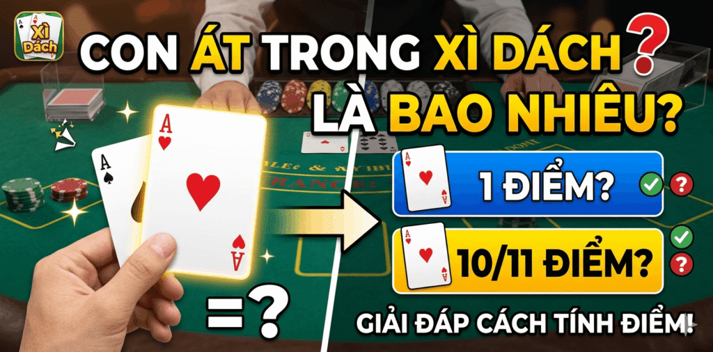 Con Át Trong Xì Dách Là Bao Nhiêu?