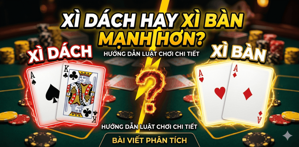 Xì Dách Hay Xì Bàn Mạnh Hơn?